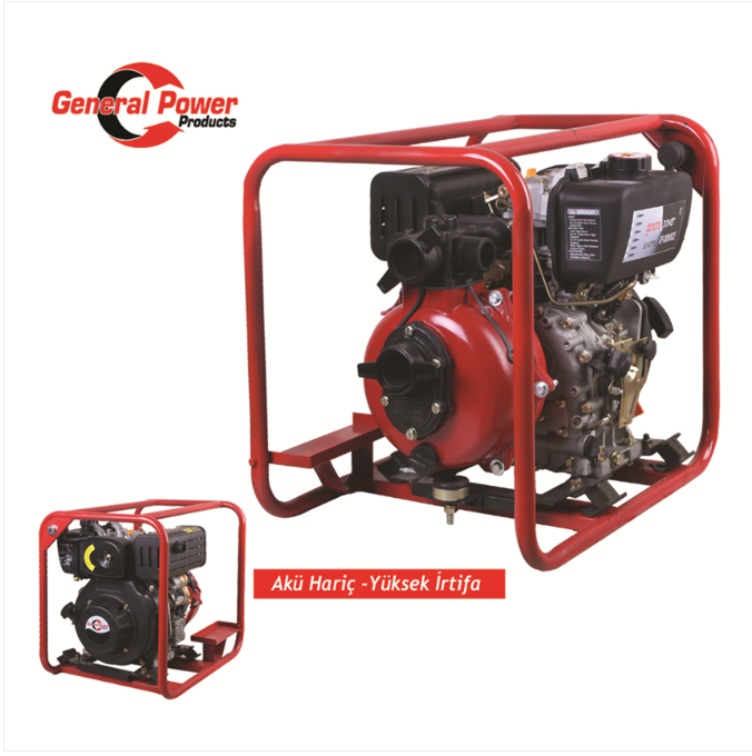 GENERAL POWER SU MOTORU DİZEL 2" 7.0 HP YÜKSEK BASINÇLI