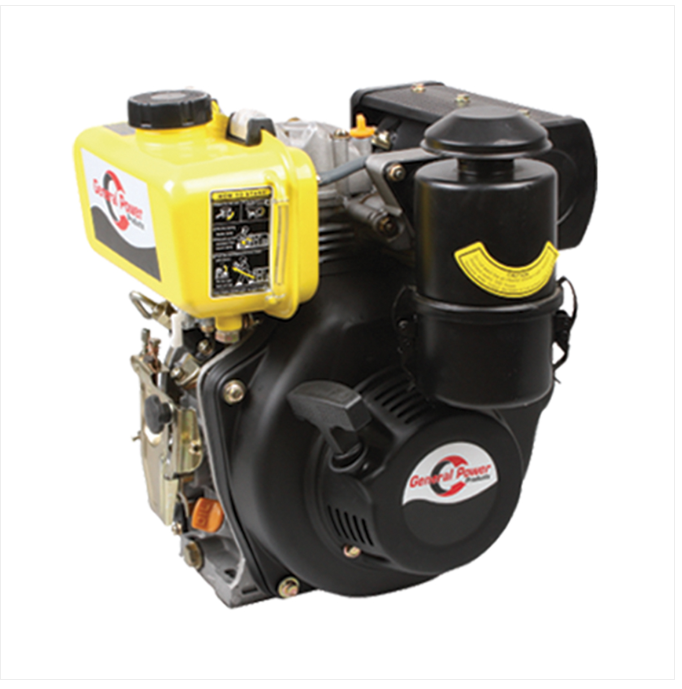 GENERAL POWER DİZEL TEK MOTOR 7 HP KONİK MARŞLI İPLİ(FLANŞLI)